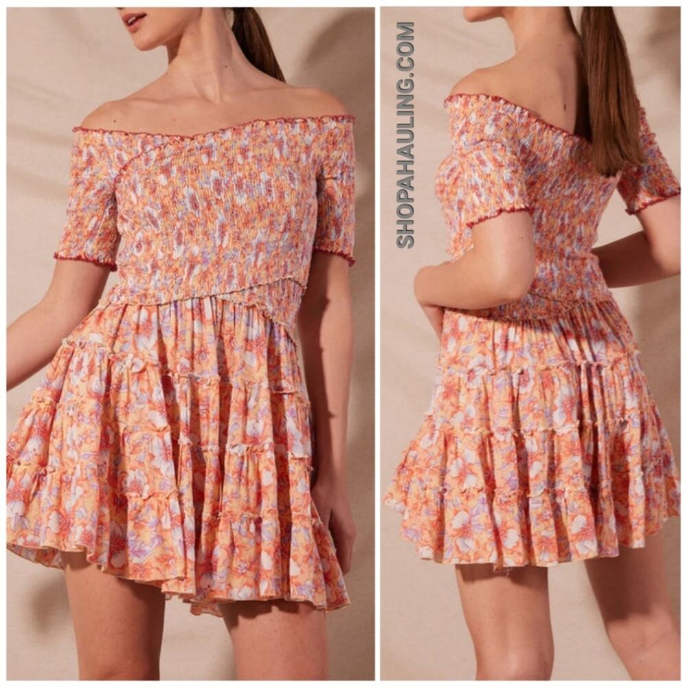 Poupette St. Barth Soledad Mini Dress Yellow Dalia